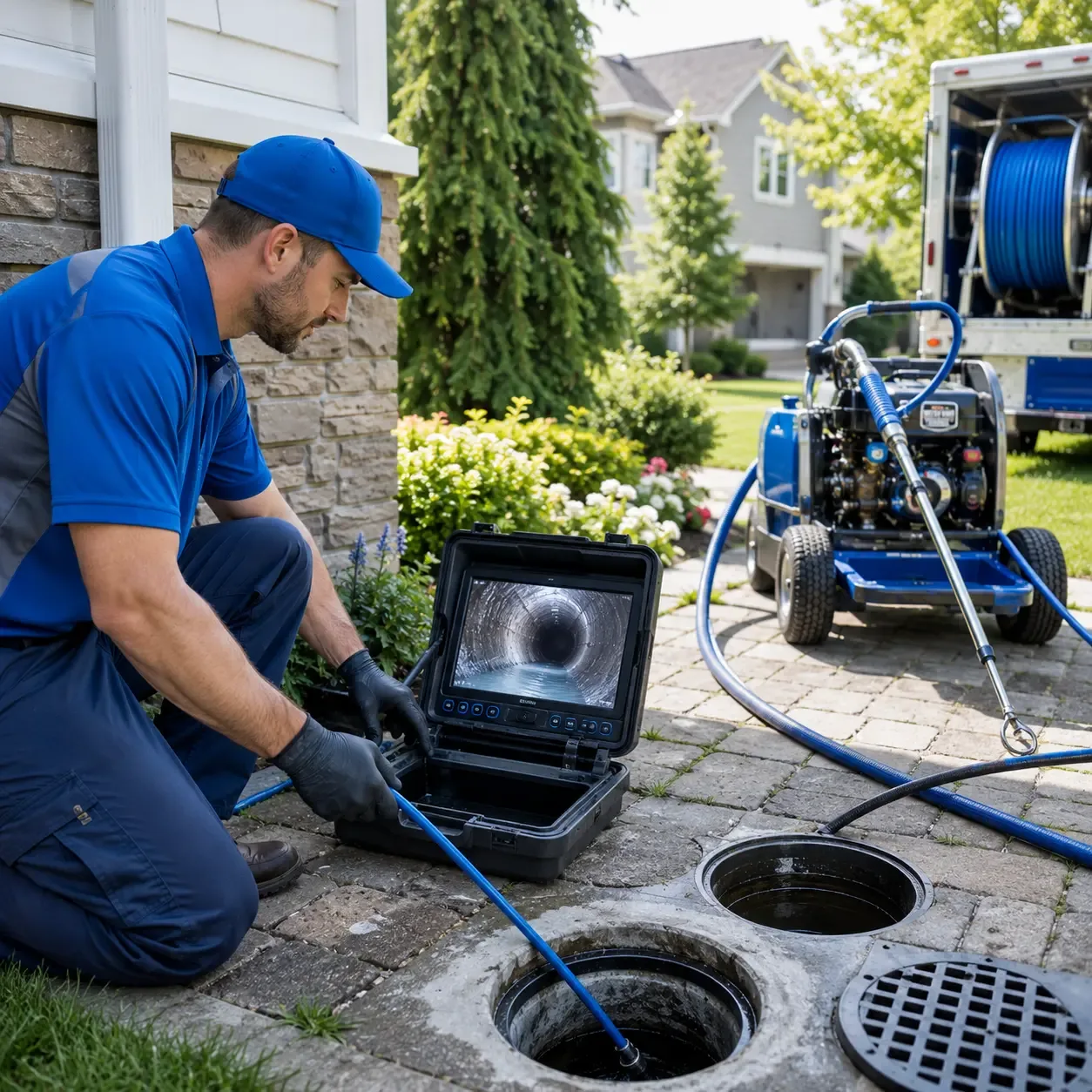 Outdoor drain cleaning professionals serving Fish Creek, WI